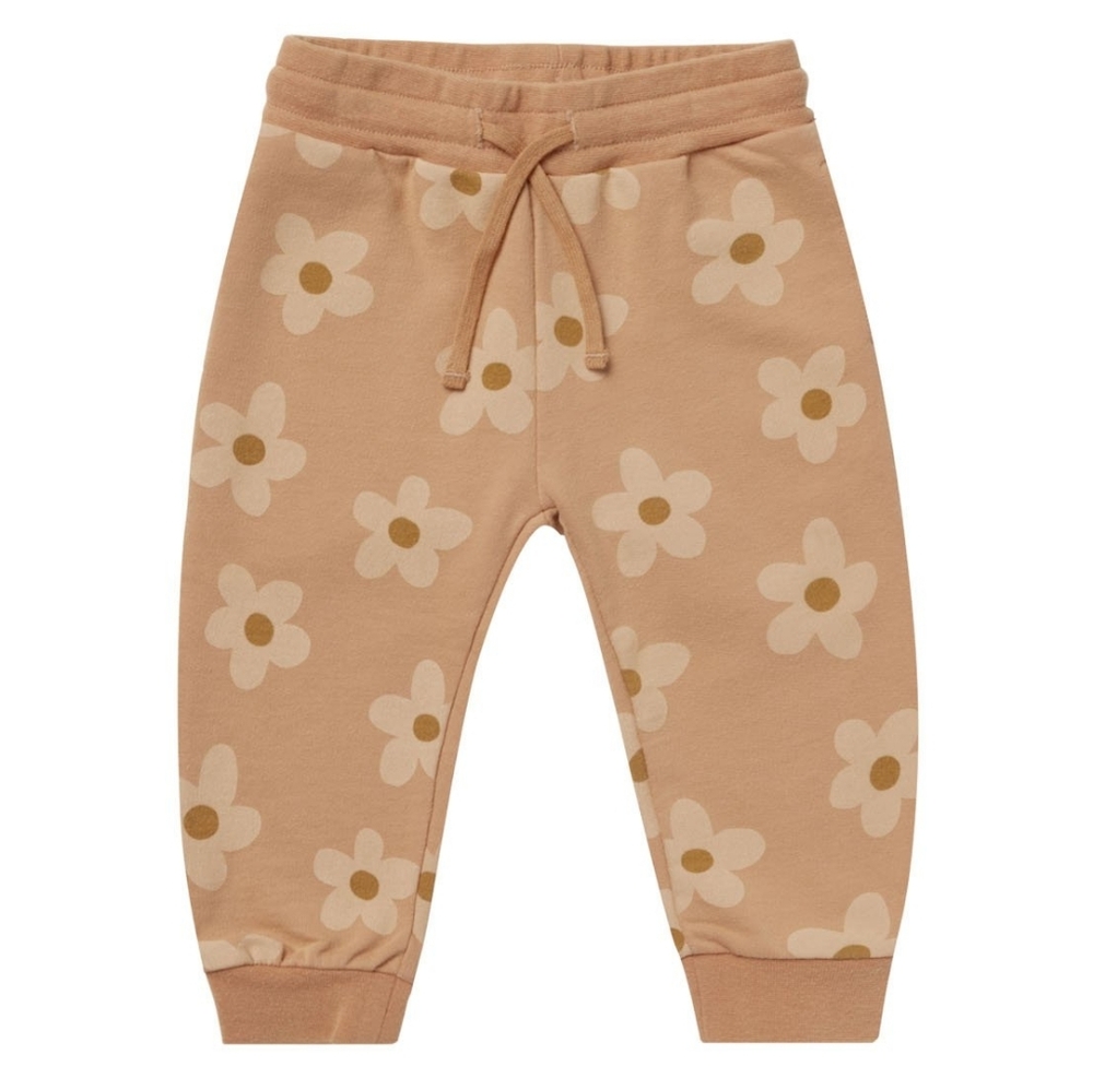 NWT Rylee & Cru Size 6-12 Mo Melon Daisy Jogger Pants!!